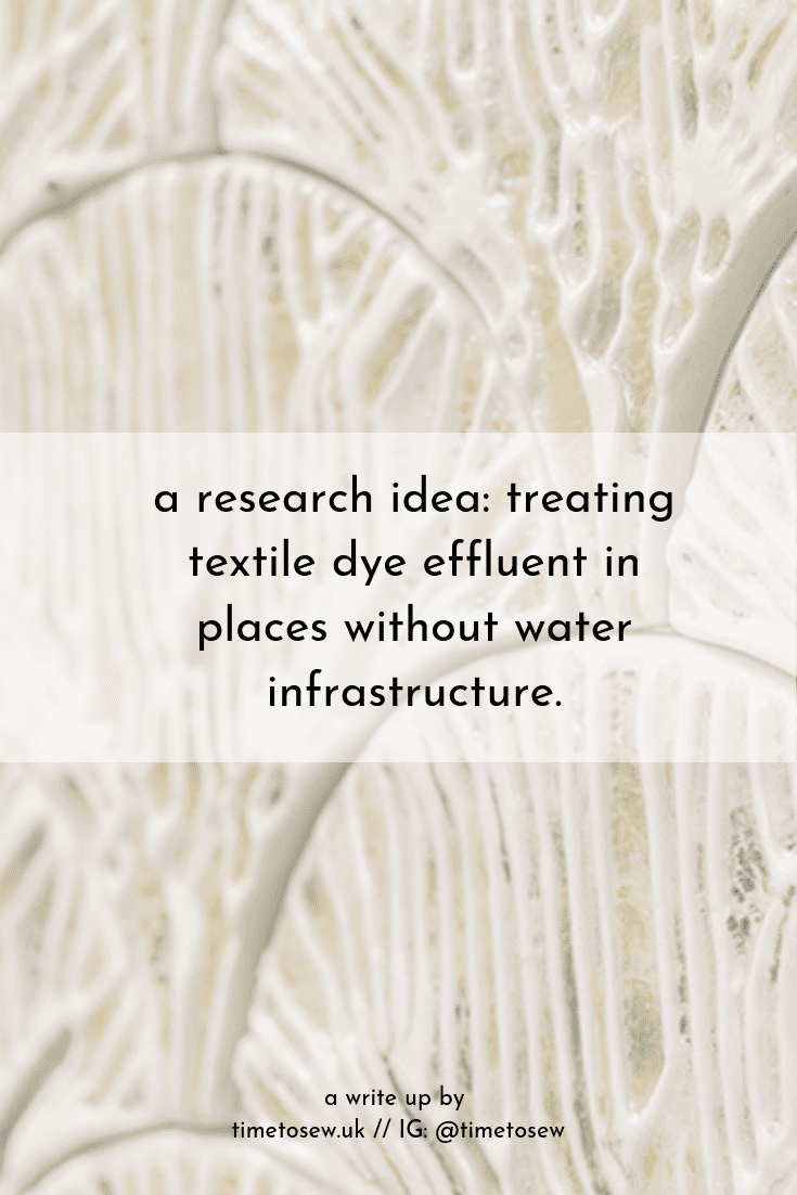 treating textile dye effluent