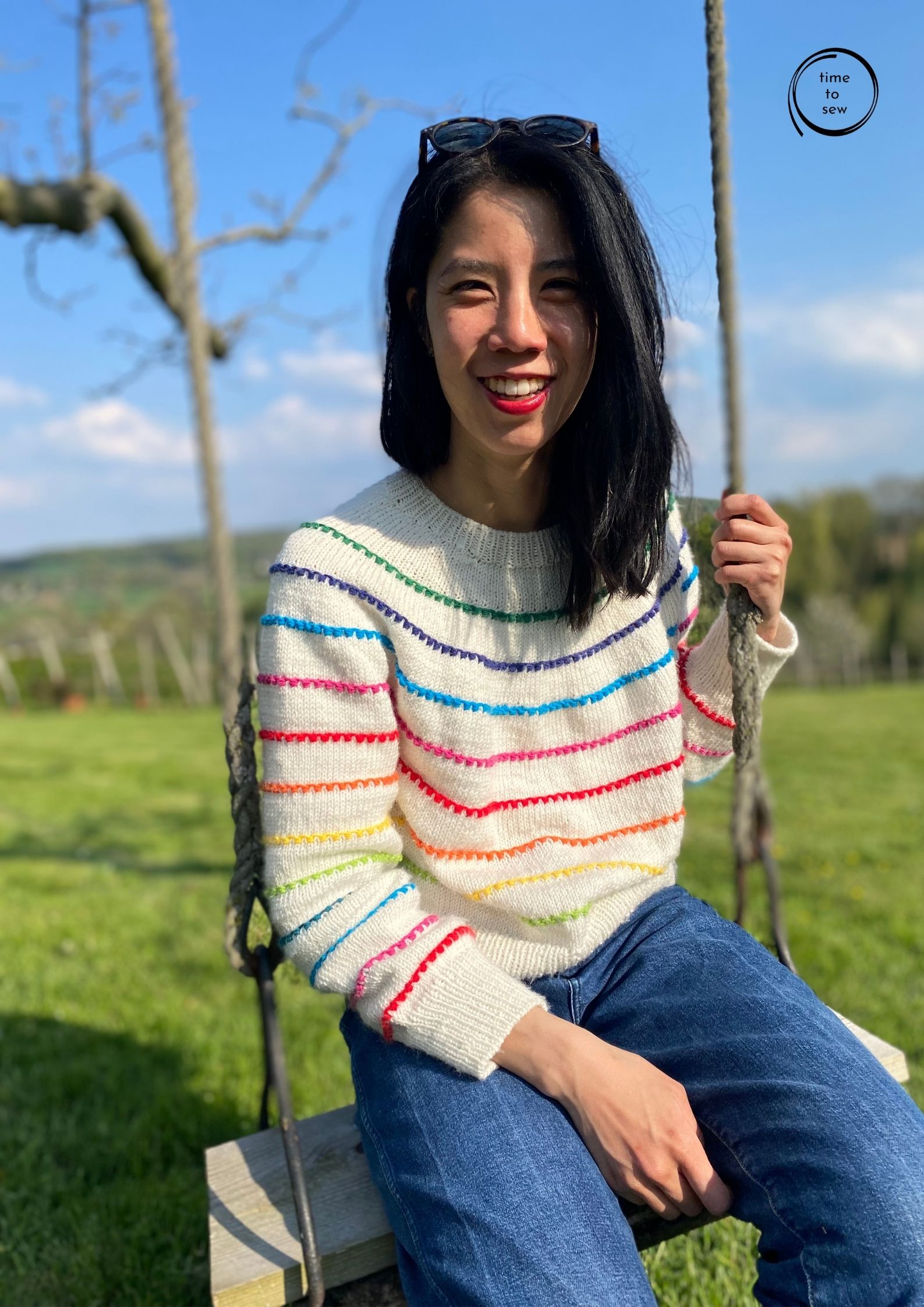 Petite Knit Festival Sweater by Time to Sew